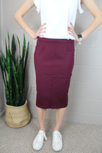 Load image into Gallery viewer, BEST-SELLER Pencil Skirts-Burgundy (XS-3X)
