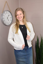 Load image into Gallery viewer, Beige Plain Knitted Buttoned V Neck Cardigan (M-XL)
