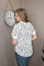 Load image into Gallery viewer, Button Trim Animal Print Top (S-XL)
