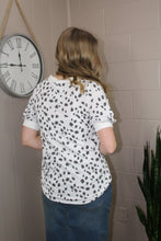 Load image into Gallery viewer, Button Trim Animal Print Top (S-XL)
