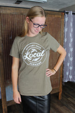 Load image into Gallery viewer, Heather Olive Farmers Graphic Tee- PLUS 3X

