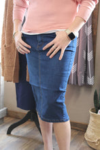 Load image into Gallery viewer, Medium Wash Denim Skirt- (S-XL)
