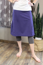 Load image into Gallery viewer, Athletic Knee Length Skirt-Dawn Blue, Midnight Black (S-L)
