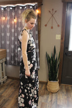 Load image into Gallery viewer, Black Floral Spring Maxi Dress (S-L)
