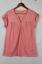 Load image into Gallery viewer, Pink Buttoned Detail Top- L
