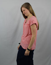 Load image into Gallery viewer, Pink Buttoned Detail Top- L
