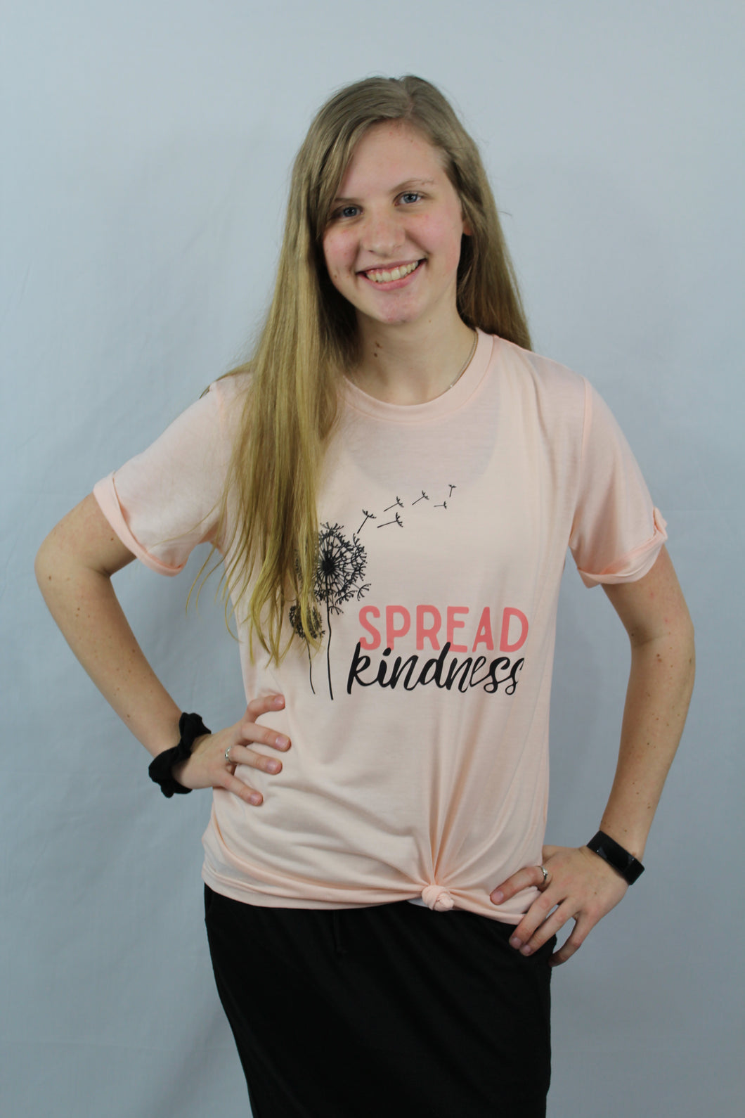 Pink Spread Kindness Graphic Top (S-L)