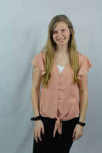 Load image into Gallery viewer, pink button down blouse
