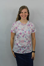 Load image into Gallery viewer, Floral Print Short Sleeve Top- M, XL, 2X
