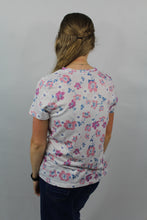 Load image into Gallery viewer, Floral Print Short Sleeve Top- M, XL, 2X
