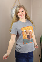 Load image into Gallery viewer, Gray Heifer Wild Land Western Fashion Graphic Tee (S-2X)
